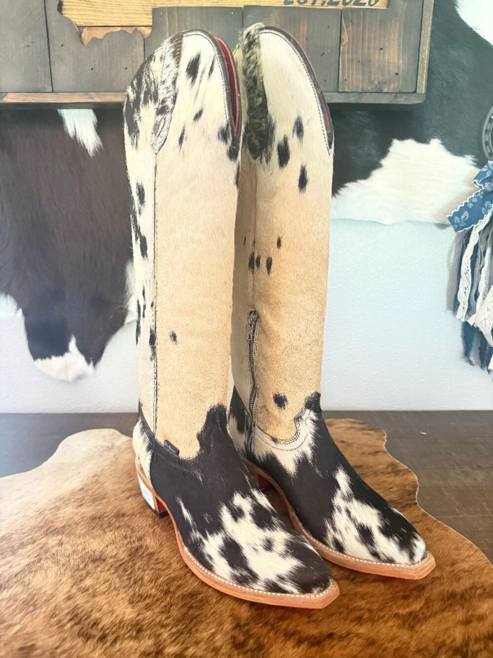 Rock'Em - Tall Cowhide Boots - W9.5EE ($340 MSRP)